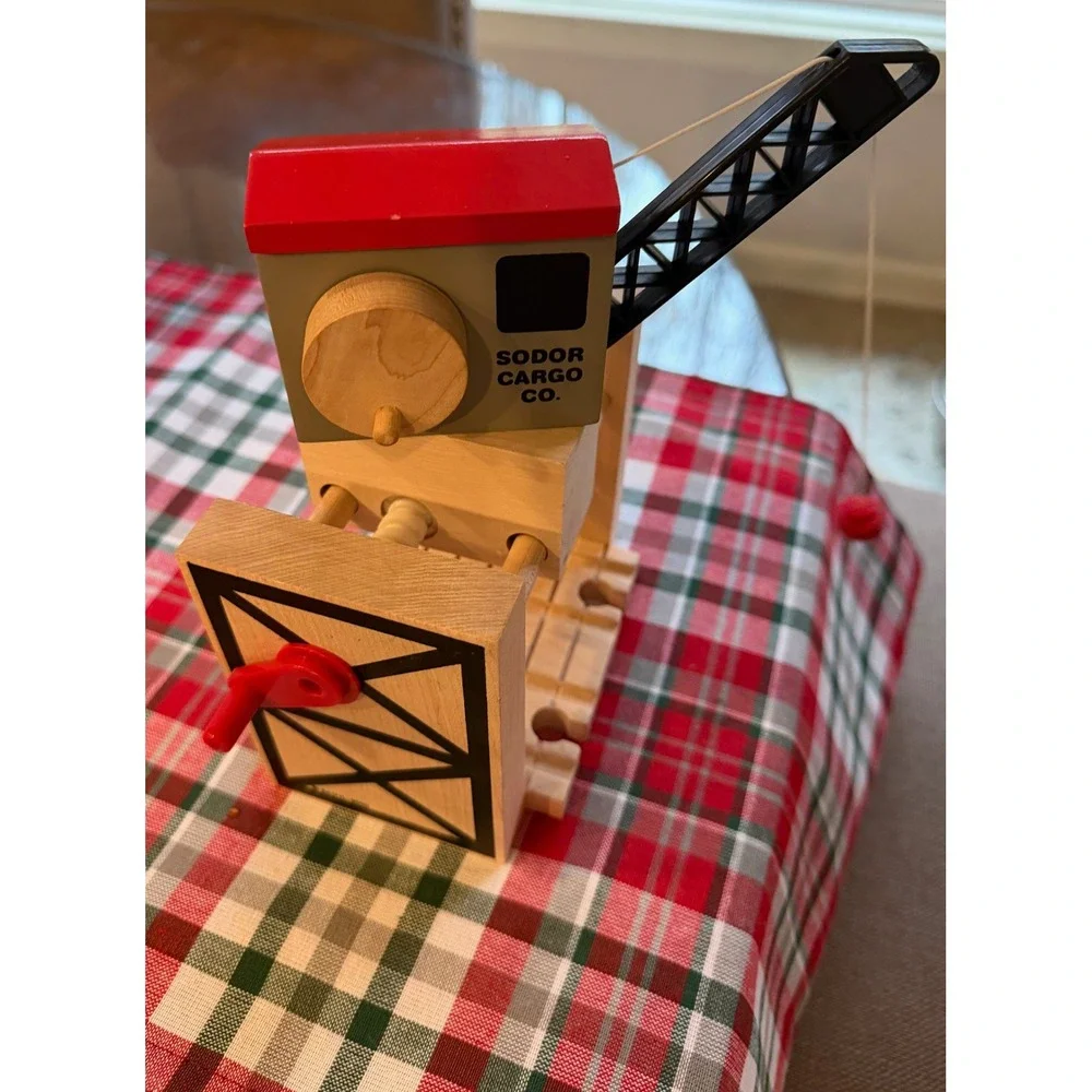 Thomas and Friends Wooden Railway Sodor Cargo Co Crane Toy 1997